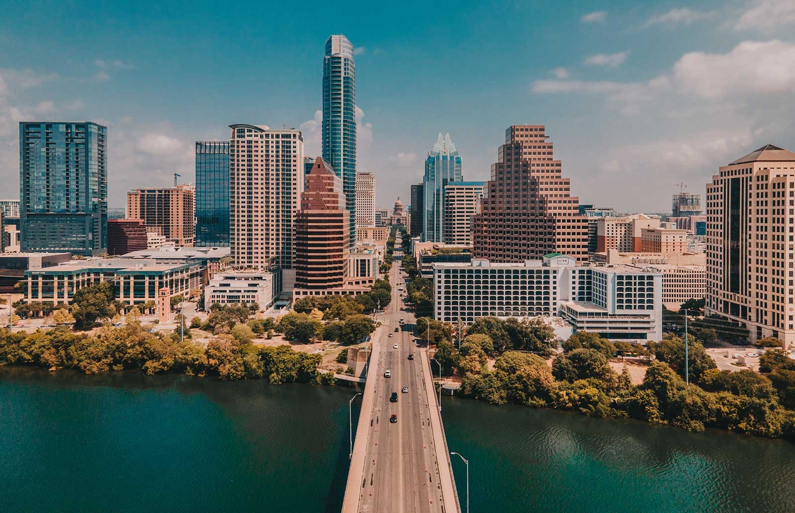 Austin Congress Street Bridge and Texas Capitol Building
