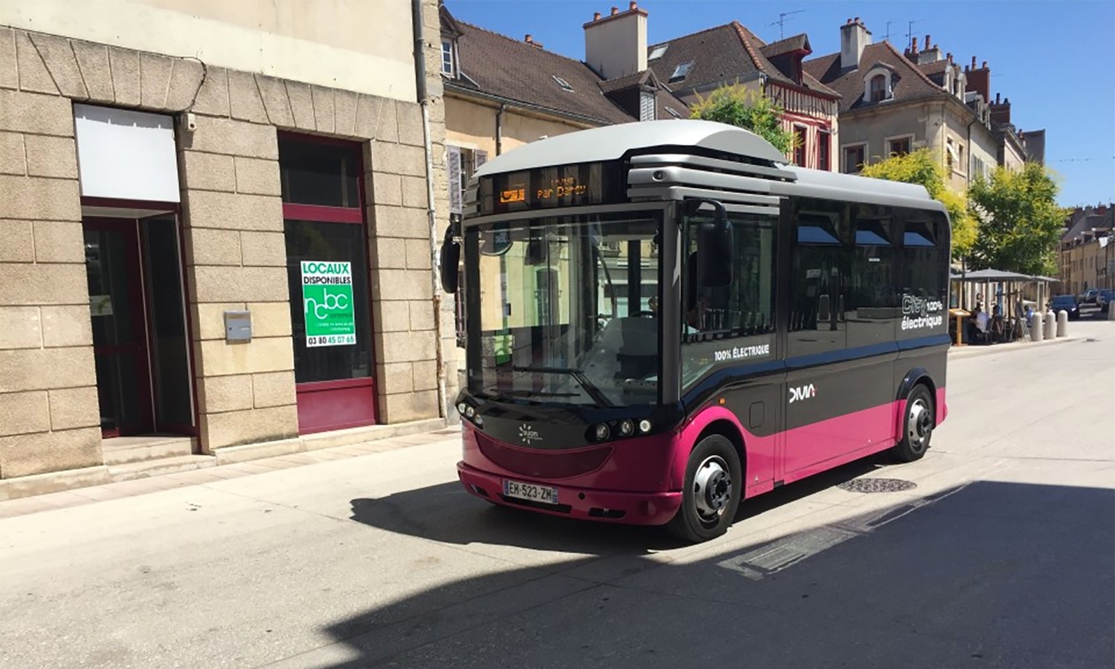 Ride-sharing comes in many forms, including micro-transit as shown in Dijon, France.