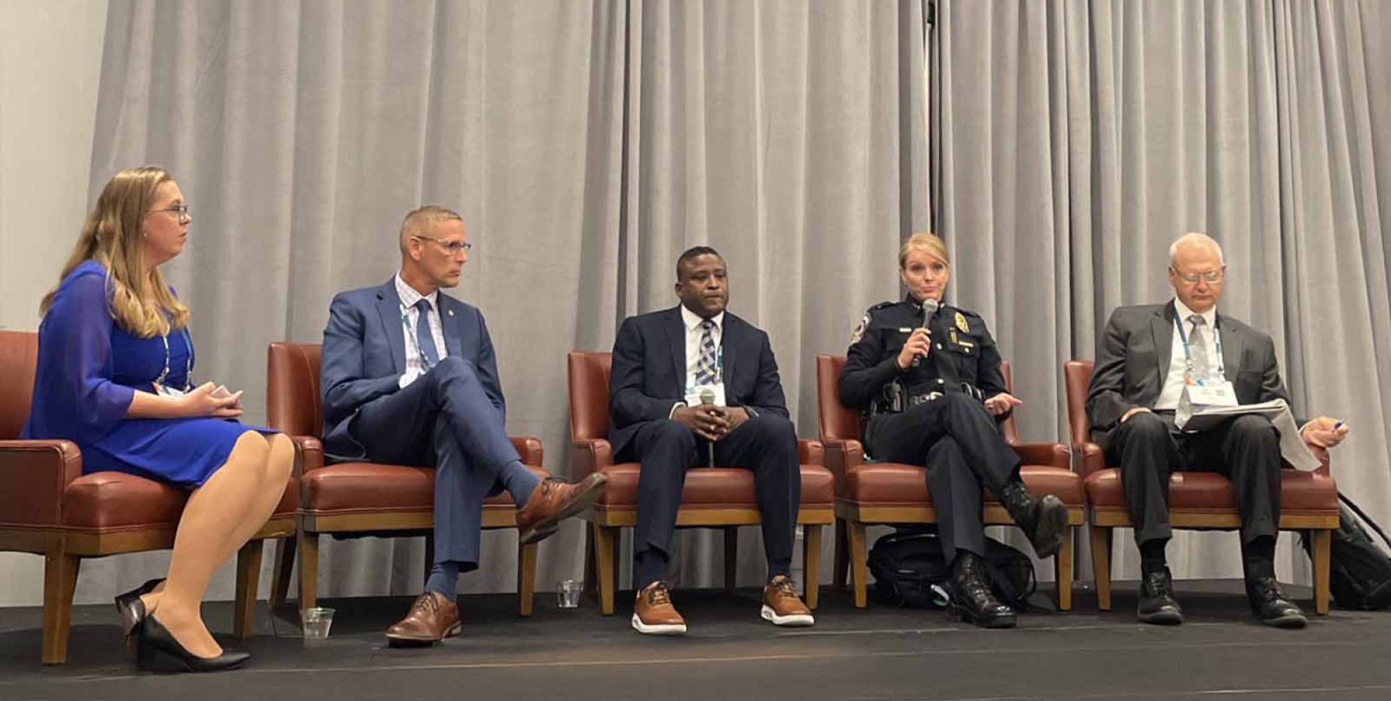 Speakers from session “A Candid Discussion with Leaders in Law Enforcement on Equitable Service.”