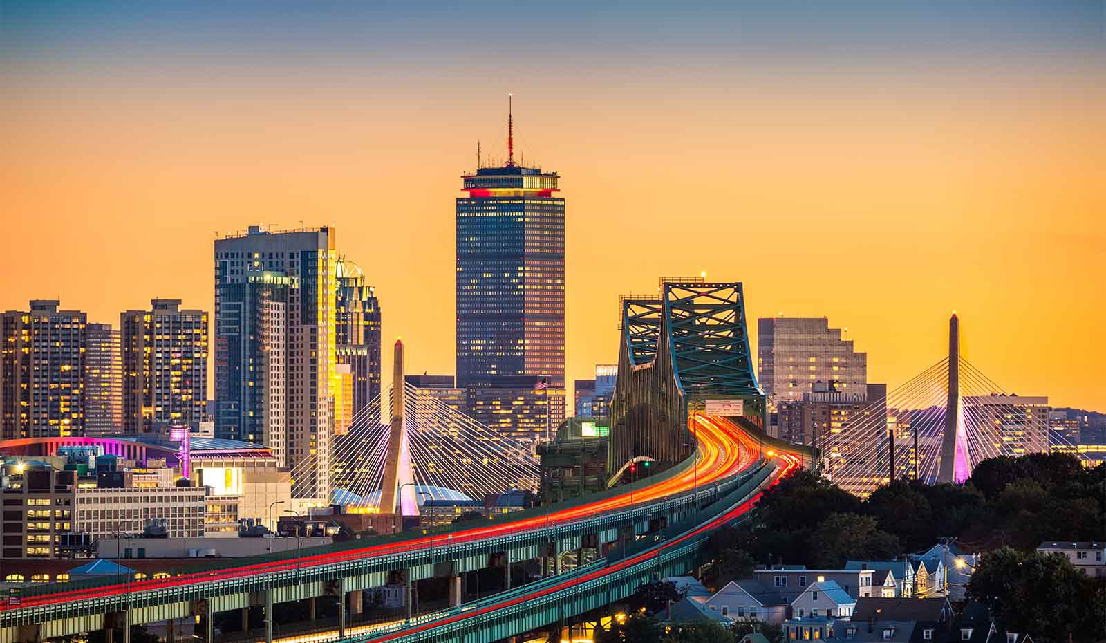 Rush hour on Tobin Bridge